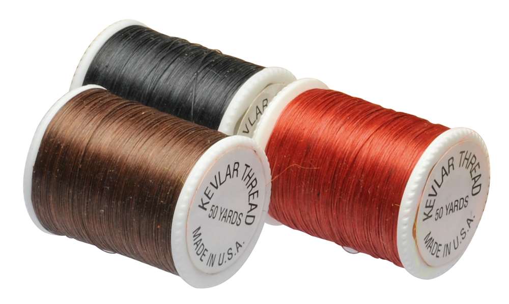 Veniard Kevlar Tying Thread Brown (Pack 12 Spools) Fly Tying Materials (Product Length 50 Yds / 45.7m 12 Pack)